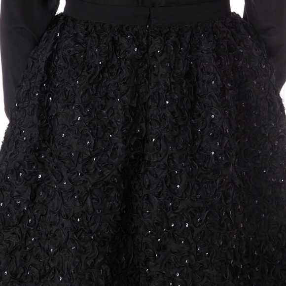 NWT FRENCH CONNECTION ROCHELLE RIBBON FLARED SKIRT - Picture 3 of 16